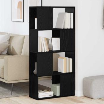 Regal Schwarze Eiche Holzwerkstoff 60 x 24 x 124 cm