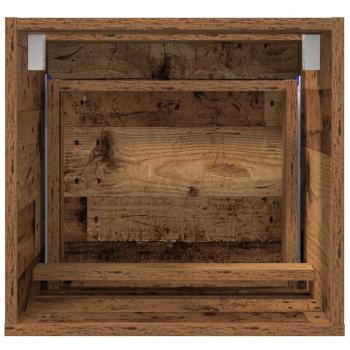 Badezimmer Aufbewahrungsschrank Verwittertes Holz MDF mit Holzfurnier