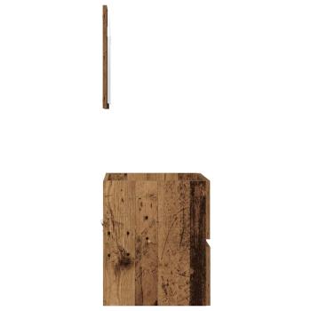 Badezimmer Aufbewahrungsschrank Verwittertes Holz MDF mit Holzfurnier