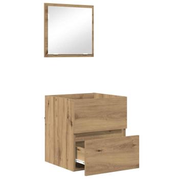 Badezimmer Aufbewahrungsschrank Eiche MDF Mittel Aufbewahrung