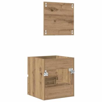 Badezimmer Aufbewahrungsschrank Eiche MDF Mittel Aufbewahrung