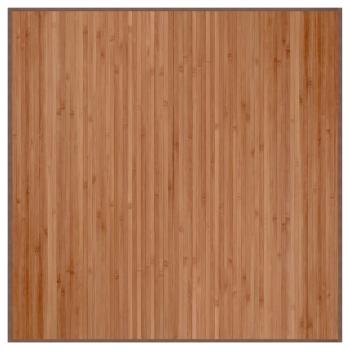 Teppich Quadratisch Natur 100x100 cm Bambus