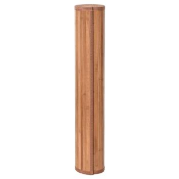 Teppich Quadratisch Natur 100x100 cm Bambus