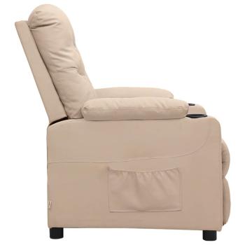 Relaxsessel Creme Stoff