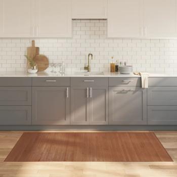 ARDEBO.de - Teppich Rechteckig Braun 100x200 cm Bambus
