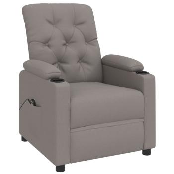 Relaxsessel Elektrisch Taupe Stoff