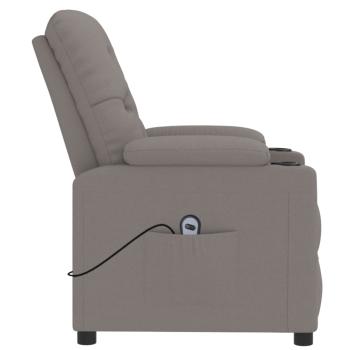 Relaxsessel Elektrisch Taupe Stoff