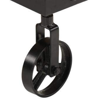 Couchtisch mit Rollen Massivholz Mango 100x55x26 cm