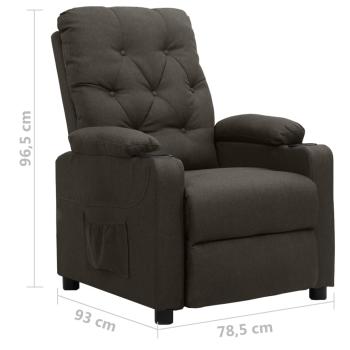 Aufstehsessel Taupe Stoff