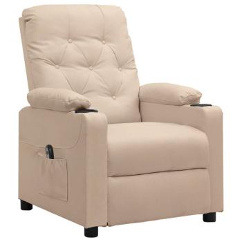 Relaxsessel Elektrisch Creme Stoff