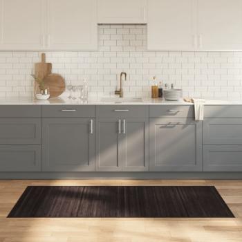 ARDEBO.de - Teppich Rechteckig Dunkelbraun 80x200 cm Bambus