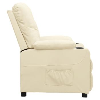 Relaxsessel Creme Kunstleder
