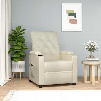 ARDEBO.de - Aufstehsessel Creme Kunstleder