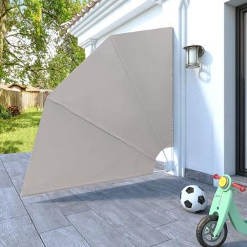 Faltbarer Balkonfächer Creme 210×210 cm