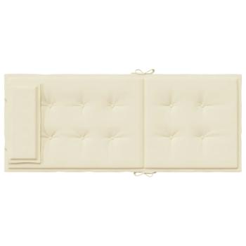 Hochlehner-Auflagen 2 Stk. Creme Oxford-Gewebe