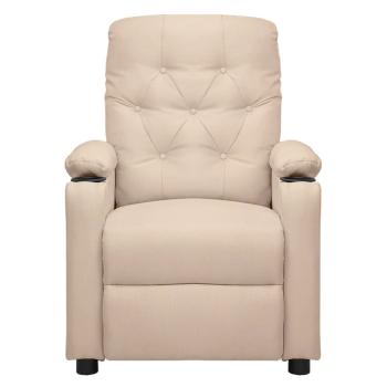 Massagesessel Creme Stoff