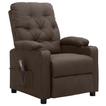 Massagesessel Braun Stoff