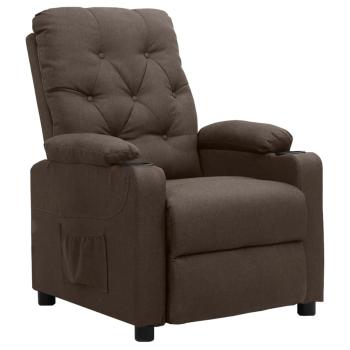 Aufstehsessel Braun Stoff