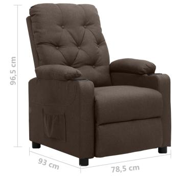 Aufstehsessel Braun Stoff