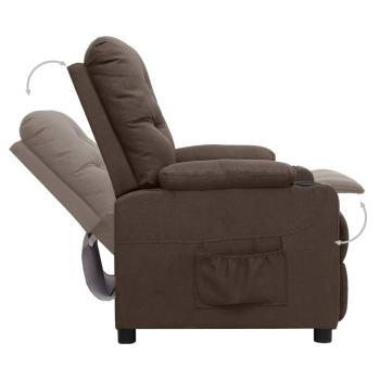 Aufstehsessel Braun Stoff