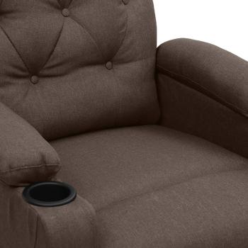 Aufstehsessel Braun Stoff