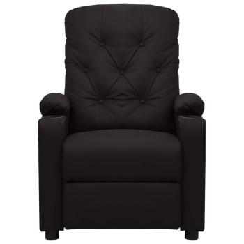 Massagesessel Elektrisch Schwarz Kunstleder