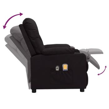 Massagesessel Elektrisch Schwarz Kunstleder
