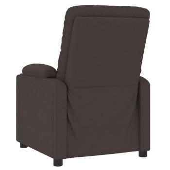 Relaxsessel Elektrisch Dunkelbraun Stoff