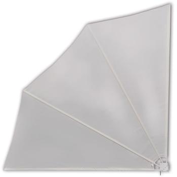 Faltbarer Balkonfächer Creme 140×140 cm