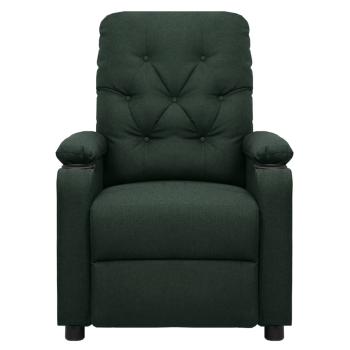 Massagesessel Dunkelgrün Stoff