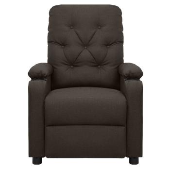 Relaxsessel Dunkelbraun Stoff