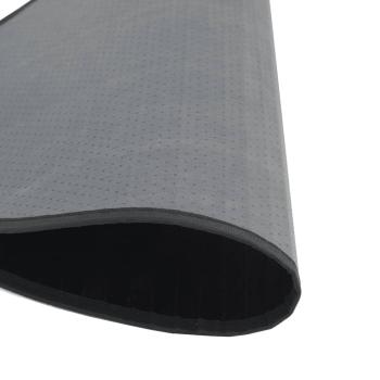 Teppich Rund Schwarz 80 cm Bambus