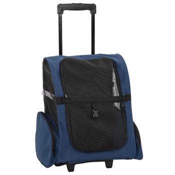 Trolley für Haustiere 3-in-1 Blau 48x32x57 cm cm Oxford-Gewebe