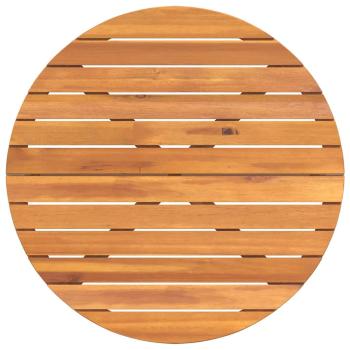 Garten-Esstisch Rund Ø90x75 cm Massivholz Akazie