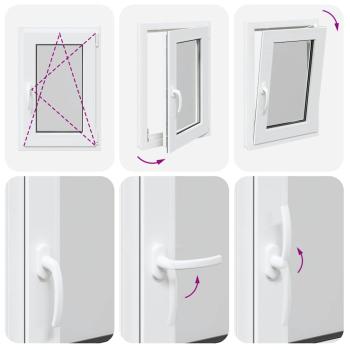 Kellerfenster "RISOR" 50x75 cm Drehkipp DIN Rechts Weiß