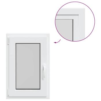 Kellerfenster "RISOR" 50x75 cm Drehkipp DIN Links Weiß