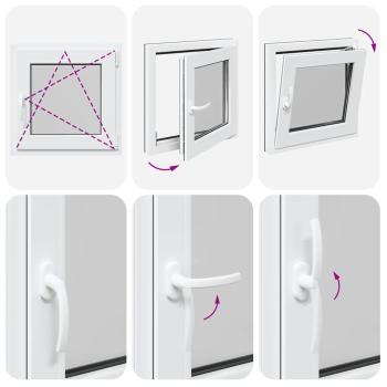 Kellerfenster "RISOR" 50x50 cm Drehkipp DIN Rechts Anthrazit