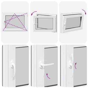 Kellerfenster "RISOR" 80x60 cm Drehkipp DIN Rechts Anthrazit