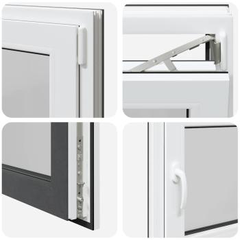 Kellerfenster "RISOR" 80x60 cm Drehkipp DIN Rechts Anthrazit