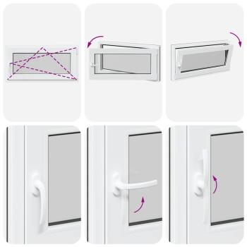 Kellerfenster "RISOR" 100x50 cm Drehkipp DIN Rechts Anthrazit
