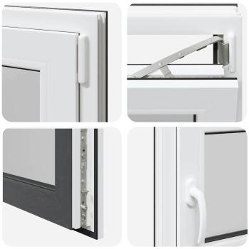 Kellerfenster "RISOR" 100x50 cm Drehkipp DIN Rechts Anthrazit