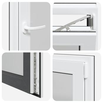 Kellerfenster "RISOR" 50x75 cm Drehkipp DIN Rechts Anthrazit