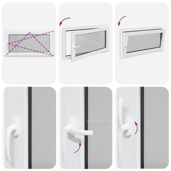 Kellerfenster "RISOR" 110x70 cm Drehkipp DIN Rechts Anthrazit