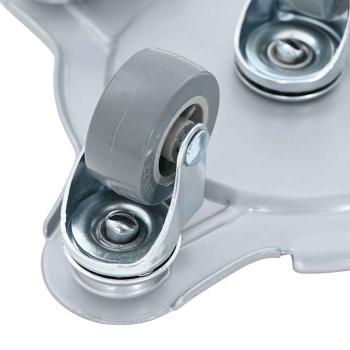 Möbelrollen 4 Stk. mit Heber 15,5x15,5x5,5 cm Stahl 1000 kg