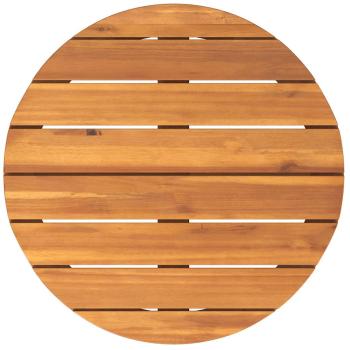 Garten-Beistelltisch Rund Ø55x40 cm Massivholz Akazie