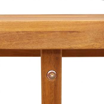 Garten-Beistelltisch Rund Ø55x40 cm Massivholz Akazie