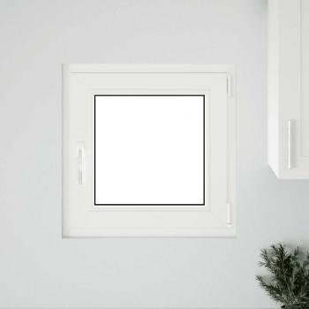 Kellerfenster "RISOR" 50x50 cm Drehkipp DIN Rechts Weiß