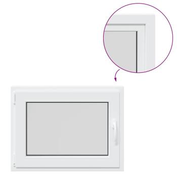 Kellerfenster "RISOR" 80x70 cm Drehkipp DIN Links Weiß