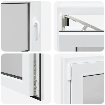 Kellerfenster "RISOR" 80x70 cm Drehkipp DIN Links Weiß