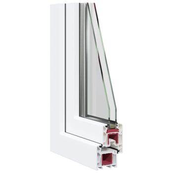 Kellerfenster "RISOR" 80x70 cm Drehkipp DIN Links Weiß